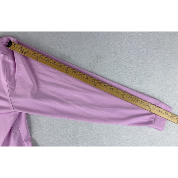 Holderness & Bourne Shirt Men's XXL Long Sleeve Golf Polo Guilford Pink Oxford - Picture 3 of 12